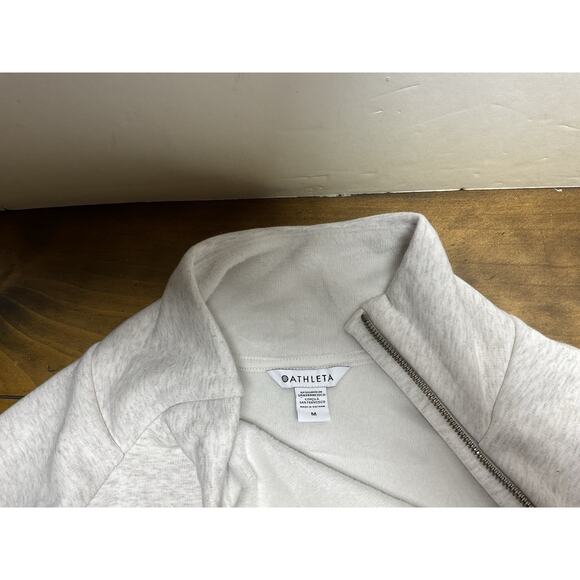 Athleta Women’s Size Medium Cozy Karma Asym Pullover Sweatshirt Gray NWT - Picture 10 of 14
